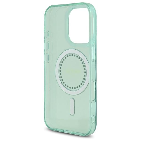 Etui do iPhone 16 Pro Max Guess Rhinestones MagSafe Zielone
