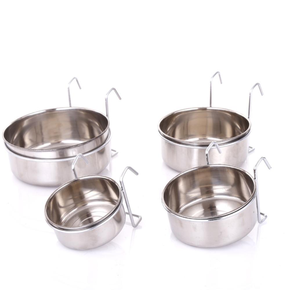 Hanger Cage Cup Hanging Feeder Dish Travel Food Water Bowls Stationary Dog Bowl Pet Feeding Tools