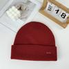 1 шт. повседневная милая, элегантная уличная одежда однотонная женская и мужская парная вязаная шапка для тепла осенью и зимой
