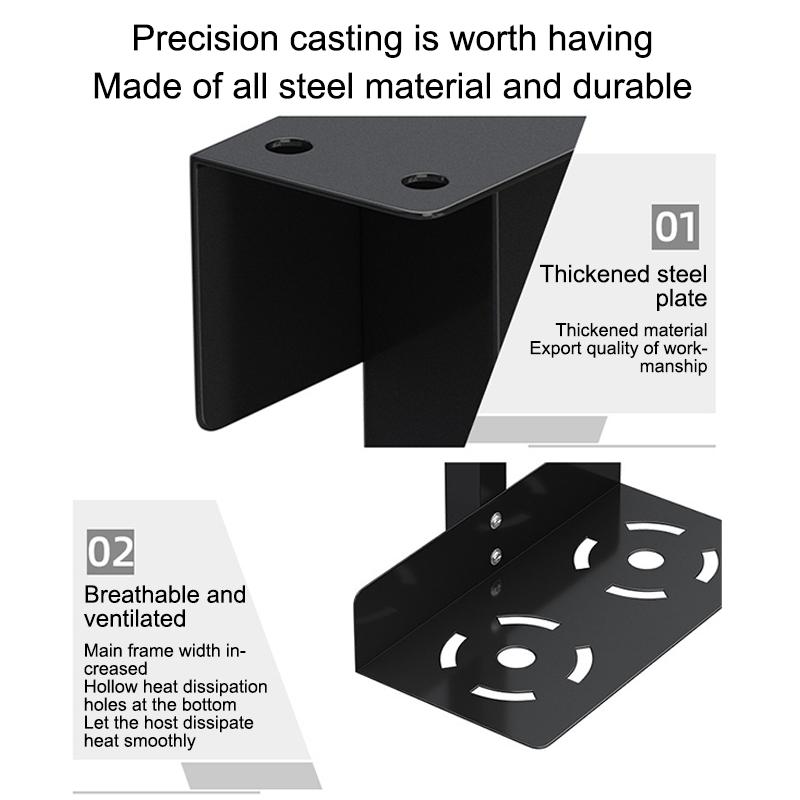 Универсальный держатель корпуса ПК под столешницей, боковая подставка для процессора, регулируемый подъемник, вешалка для мэйнфрейма, подставка для хост-бокса, кронштейн для стойки