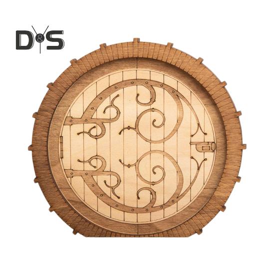 Мини деревянная дверь, дверь в виде сказочного домика, дверь в стиле ретро с микроландшафтным декором для поделок своими руками, миниатюрные книжные полки для сада