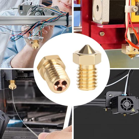 Распылительная насадка с тремя глазами Hot End, высокая прочность, простота установки, универсальная насадка с высоким расходом, аксессуары для 3D-принтеров