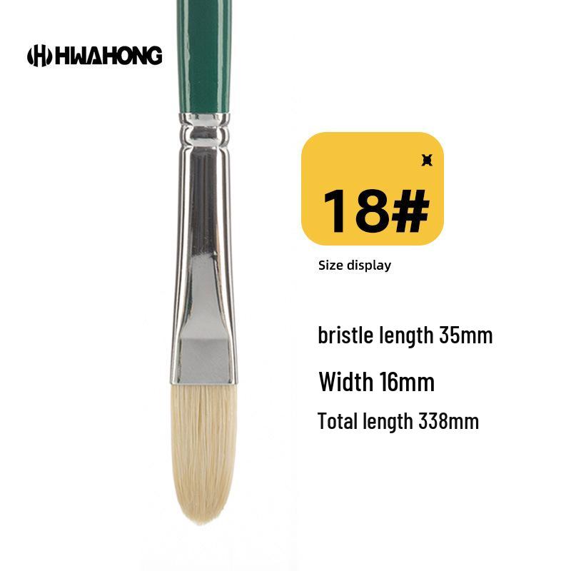 Кисть из свиной щетины серии Hwahong 808 для масляной, акварельной, гуашевой и акриловой живописи
