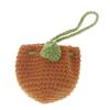 Orange Coin Purse Crochet Drawstring Bag Cute Drawstring Strawberry Shaped Crochet Purse Crochet Lemon Bag Coin Chargers