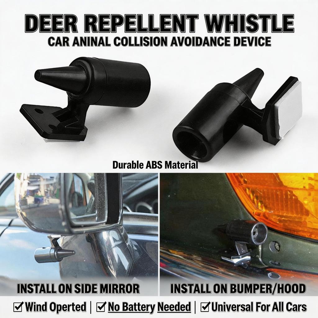 Anti Collision Siren Deer Repeller Wildlife Warn Device For Vehicle Animal Warn Whistles Effective Wildlife Repel Equipment