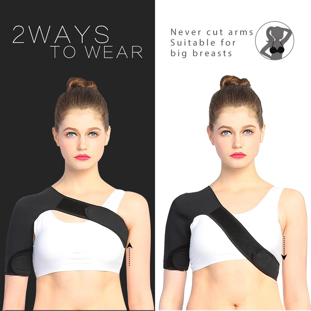 Men's Shoulder Support Brace Right Shoulder Brthable Shoulder Support for Pain Rel