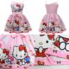 Безрукавное платье с принтом Hello Kitty и оборками для весеннего наряда