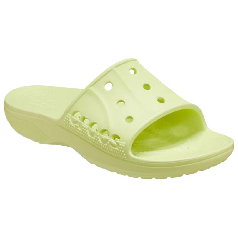 Crocs Baya 2 Легкие Повседневные Уличные Удобные EVA Сандалии-слайды Унисекс Зеленый 208215-3U4