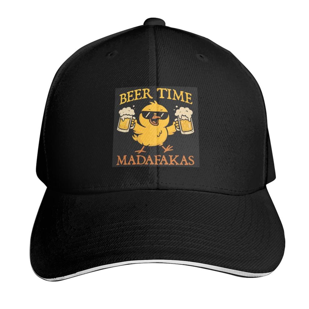 Кепка Beer Time Madafakas Модная Повседневная Бейсболка Регулируемая Кепка Хип-Хоп Летняя Унисекс Бейсболки