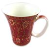[N8635] - Red 'Mosaic' Porcelain Mug