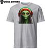 Funky Alien with Beanie and Dreadlocks Unisex T-Shirt | Trendy Space Graphic Tee