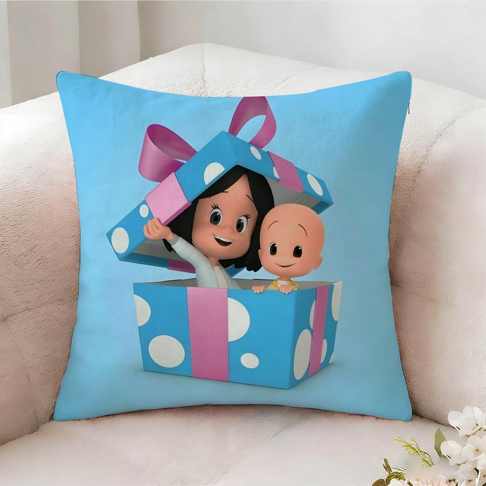 Cleo And C-Cuquin Anime Pillow Case Pillowcase, Double-Sided Printed, Sofa Cushion, Bedroom Headboard Pillow