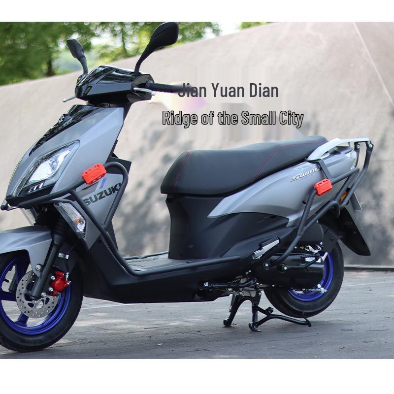 Легкий Мотоцикл Suzuki UY125 Защитные Противоударные Дуги - Передний и Задний Бамперы из Углеродистой Стали