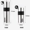 Silver Coffee Grinder Mini Stainless Steel Hand Manual Handmade Coffee Bean Burr Grinders Mill Kitchen Tool Crocus Grinders