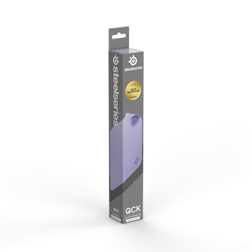 SteelSeries QcK Lavender Gaming Mouse Pad, Medium, 32cm x 27cm x 0.2cm, Non-Slip Rubber Base, 63460
