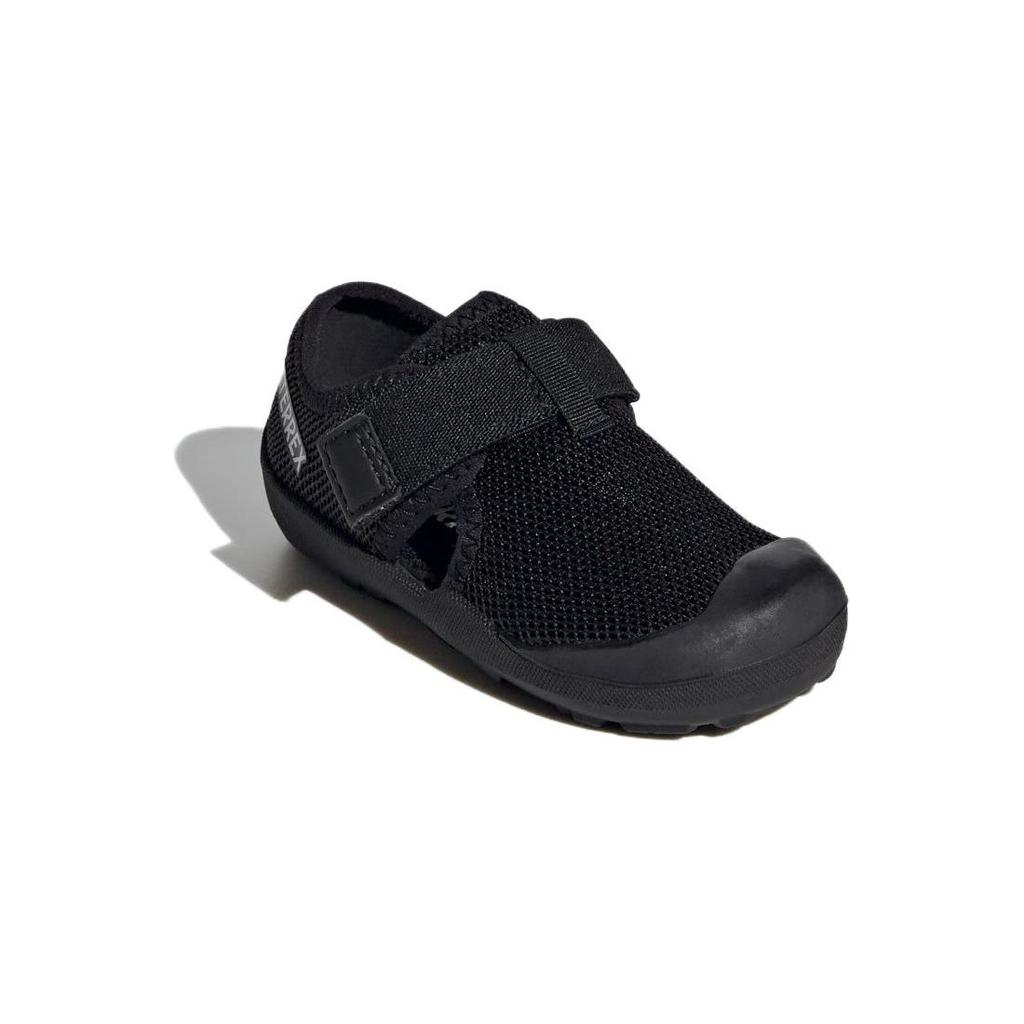 Adidas Captain Toey Fabric Comfortable Versatile Durable Low-Top Walking Shoes Baby Shoes Black ID2435
