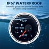 52mm Boat Balance Gauge 0-190ohm Boat Trim Meter Trim Tilt Indicator Digital pointer Gauge 7-color backlight For Yacht Marine
