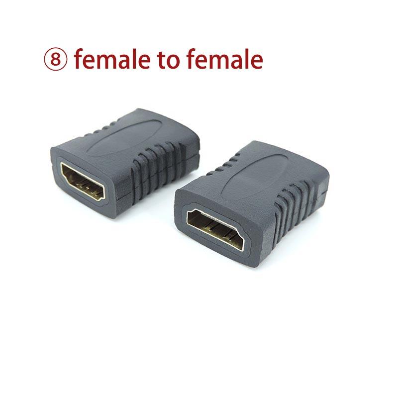 Угловой HDMI-совместимый адаптер-конвертер «папа-мама» Разъем Mini / Micro HDMI-совместимый удлинитель