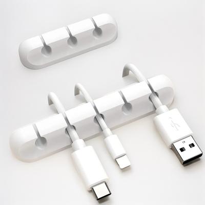 NNBILI держатель для кабеля клипсы органайзер для кабеля силиконовый USB сматывающий механизм клипсы самоклеящиеся для мыши клавиатуры гарнитуры