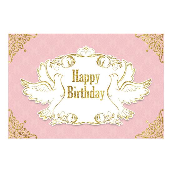 Фоновая ткань Добавить атмосферу Подвесная Блестящая печать Декоративная Романтическая Реквизит для фотографий Принт с розовыми цветами Разный стиль Вечеринка по случаю дня рождения