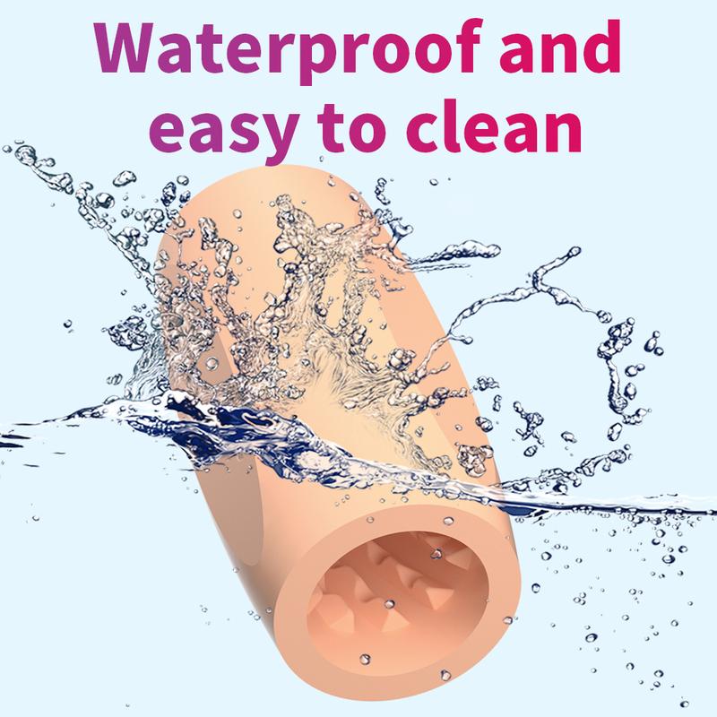Crystal Clear TPE Male Masturbation Cup Waterproof Men Masturbator Ejaculation Delayed Penis Lasting Trainer Soft Adult Sex Toys