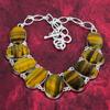 Tiger's Eye 925 Solid Sterling Silver Gemstone Jewelry, Handmade Necklace & Bracelet Jewelry Set For Women, Gorgeous Antique Jewelry Set For Her