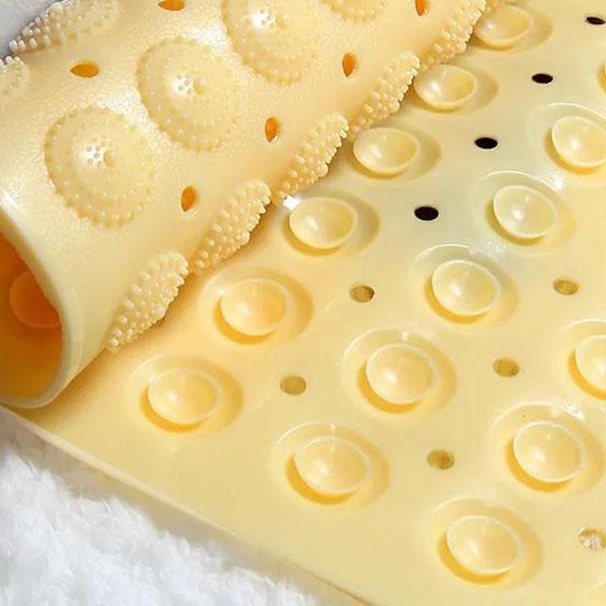 Нескользящий коврик для ванной комнаты без запаха, для ванной, душа, большая присоска, массажная подушечка для ног, гигиенический коврик с интервалом для воды