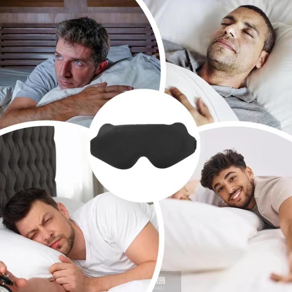 3D Blockout Sleep Eye Mask Breathable Eye Cover Sleeping Masque Light Blocking Eyeshade  Travel