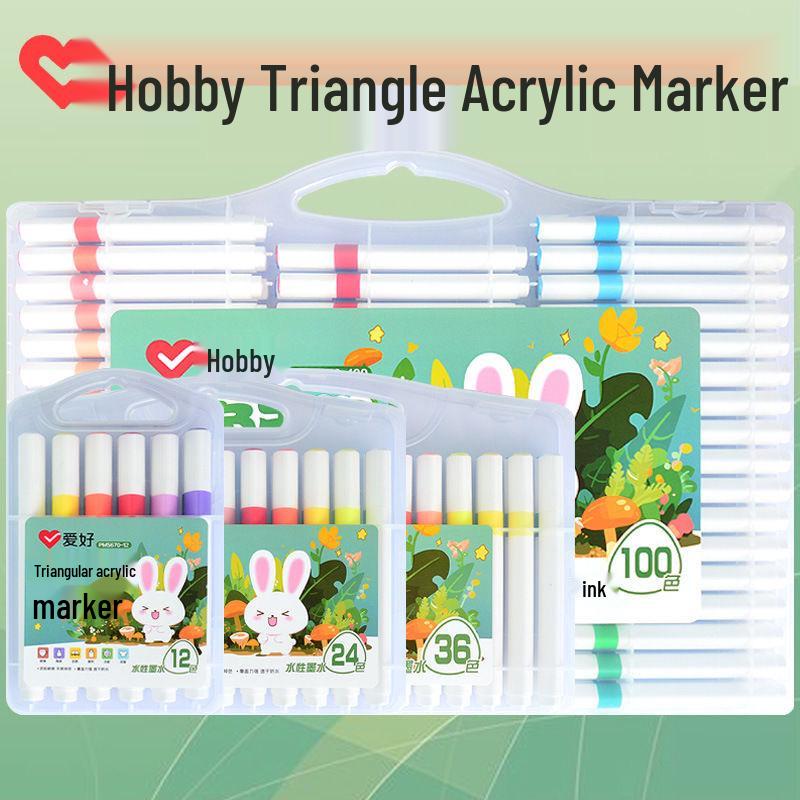 Triangular Acrylic Marker PM5620 for Kids' Art, DIY, Hand-Painted Graffiti, Water-Based Painting