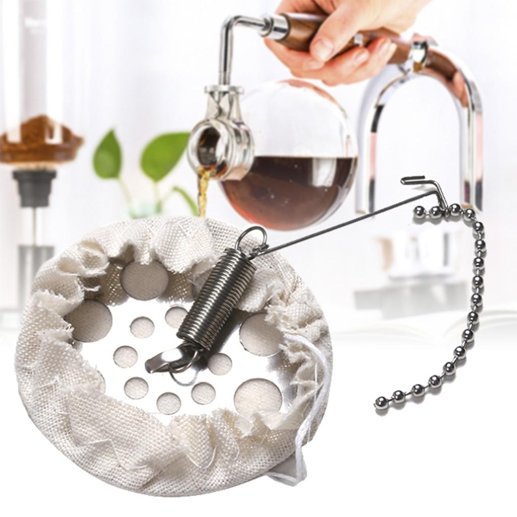 Бытовая многоразовая хлопковая ткань для фильтра для кофе, сменная ткань для сифона, ткань для фильтра для кофе, хлопковая ткань для фильтра для кофе