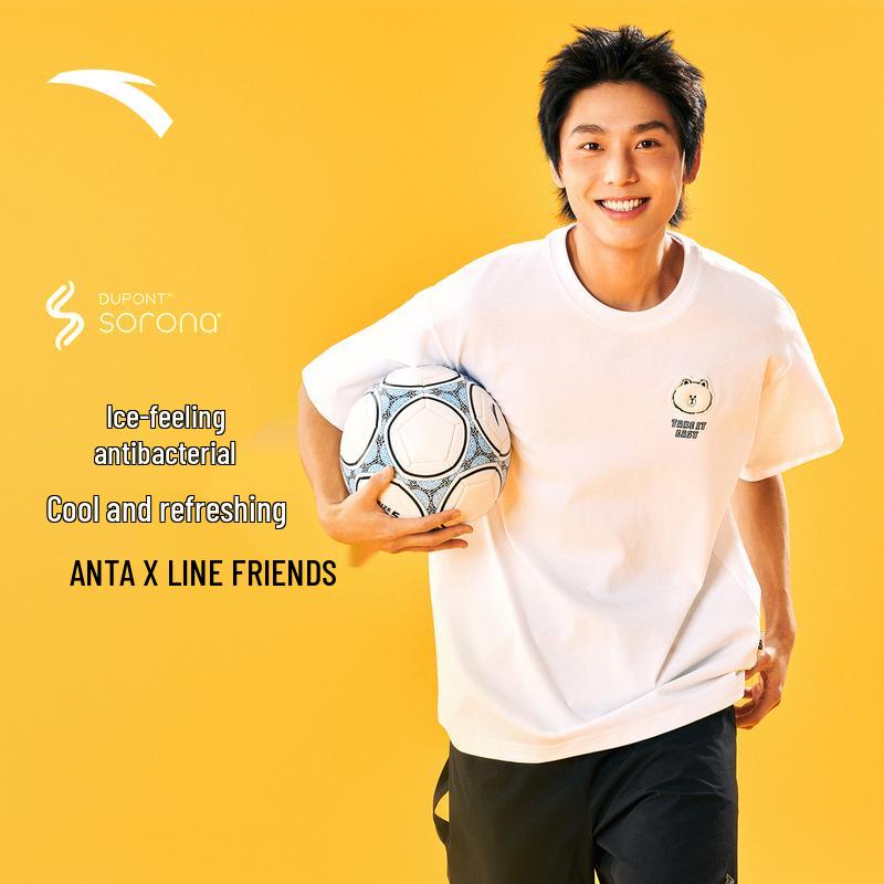 Anta Унисекс антибактериальная футболка X LINE FRIENDS Ice Cool