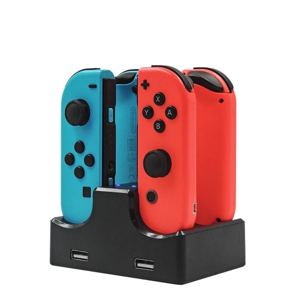Joy-Con Charger Dock Station LED Charge Stand Holder With Micro USB Cable for Nintendo Switch Console