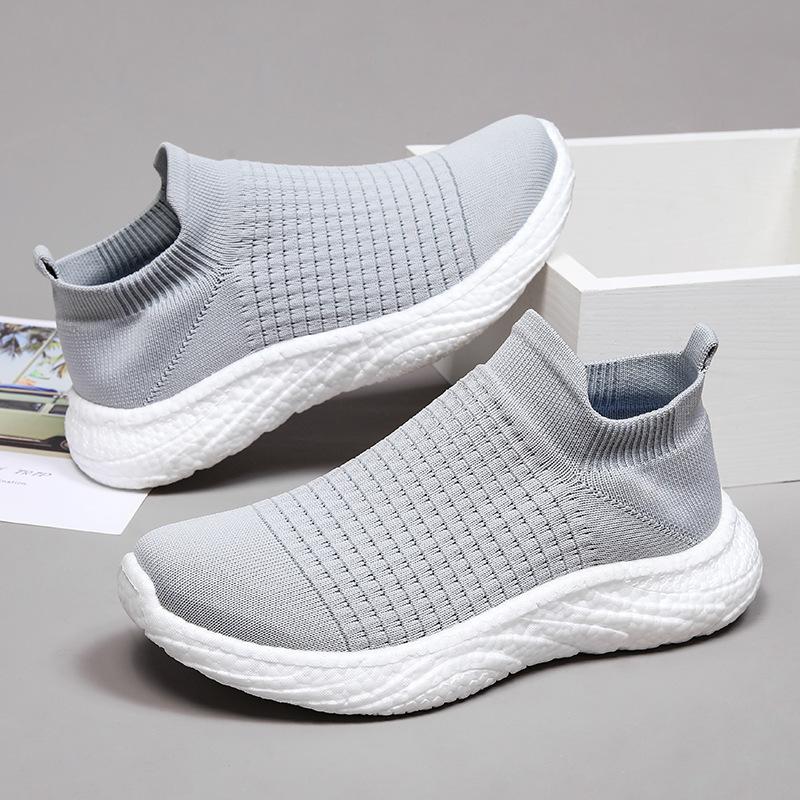 New Summer and Autumn Mesh Shoes Casual Shoes Men and Women Couples Platform Sports Shoes Solid Color Casual Shoes Simple Trendy Shoes