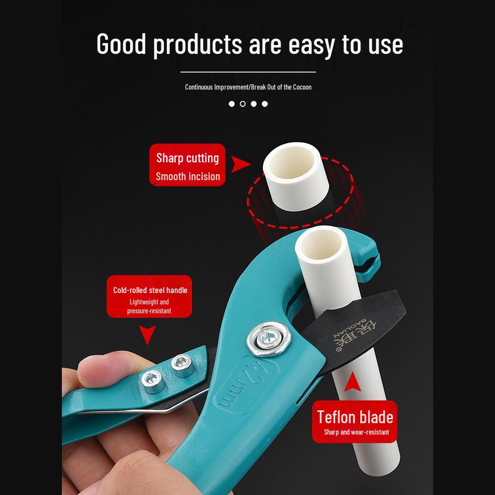 PVC Pipe Cutter - Quick, Professional Cutting Tool for PPR, PVC, and Water Pipes.