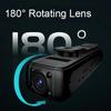 Мини-камера 2K HD, Wi-Fi, вращающийся объектив на 180°, спортивный видеорегистратор для занятий спортом на открытом воздухе, ночного видения, полицейская камера, задний зажим, длительный срок службы батареи