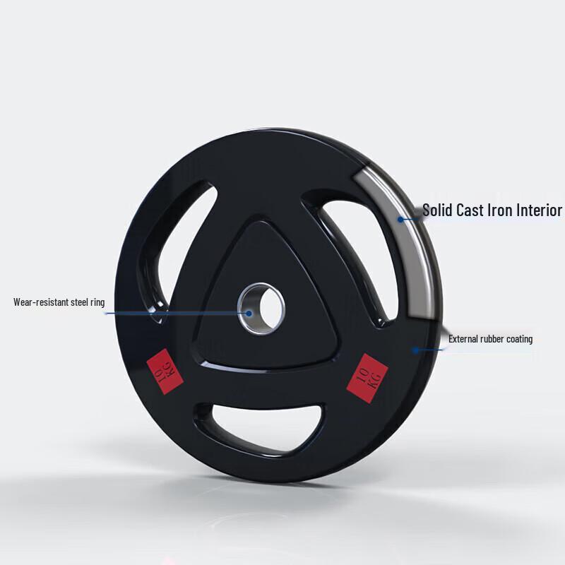 Zizhisheng Rubber Coated Cast Iron Barbell Plate