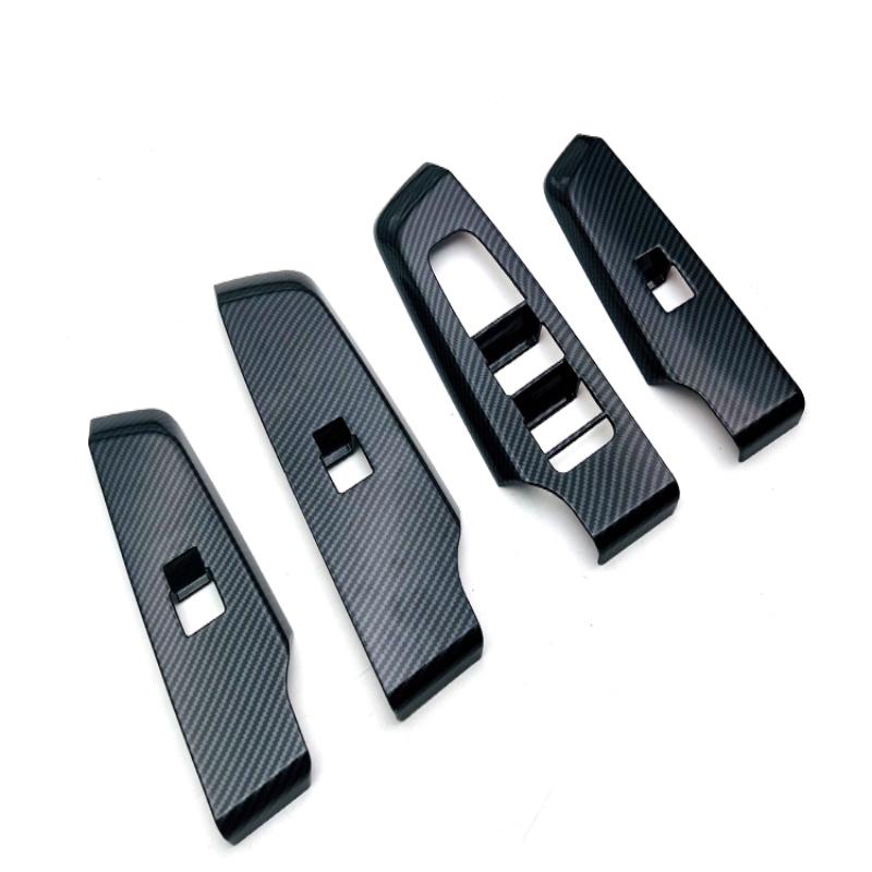 RHD для Mitsubishi Outlander 2022 2023 ABS черный автомобильное оконное стекло кнопка подъема переключатель крышка накладка дверной подлокотник панель