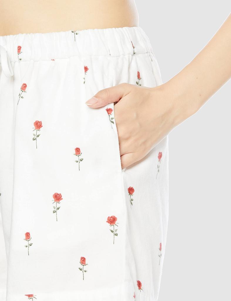 Flannel Motif Pattern Shorts PWFP214257 OWHT F [Gelato Pique] Women's