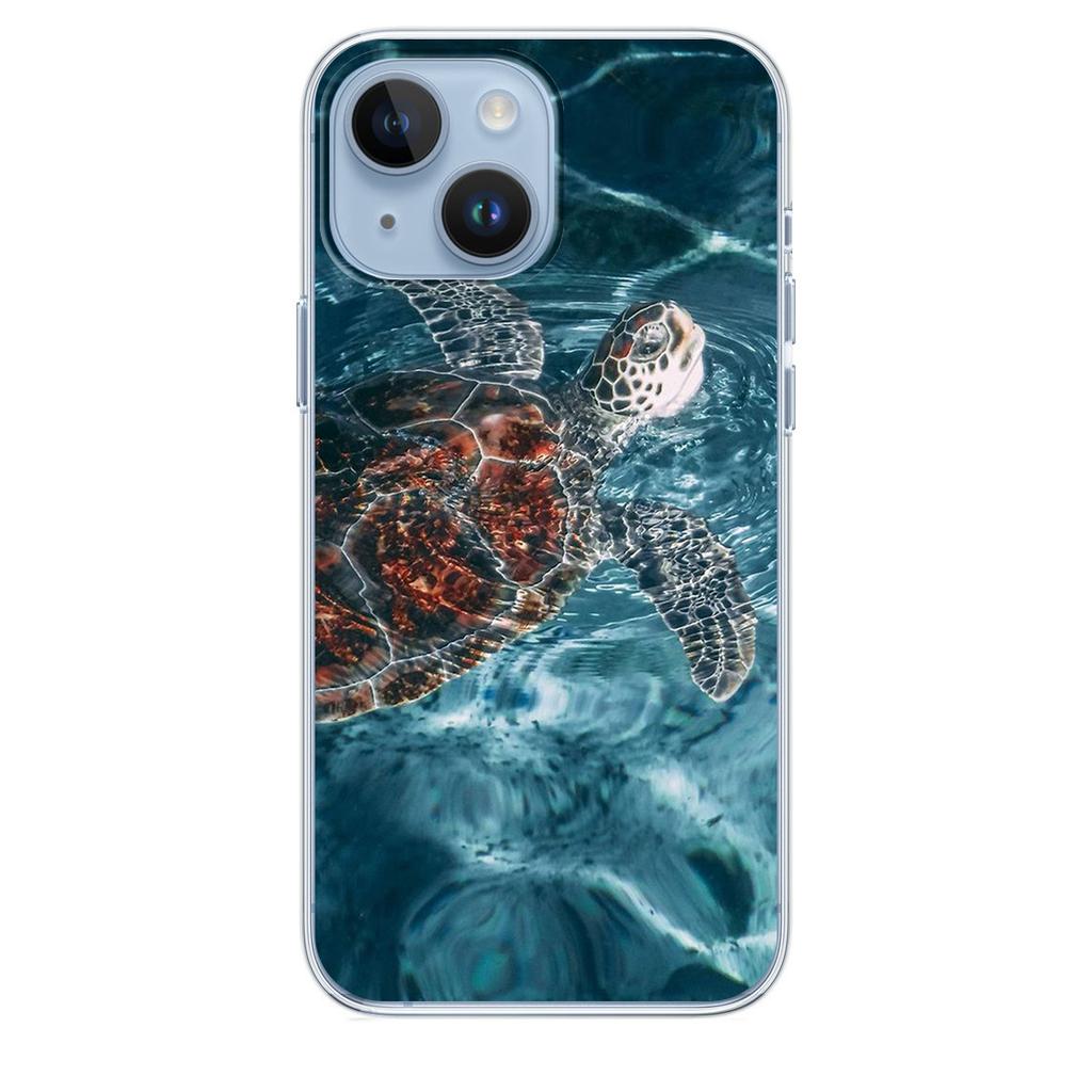 Applicable iPhone16 Sea Turtle Animal Phone Case Sea World Sea Turtle Phone Case