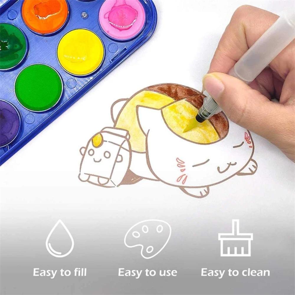 Easy To Use Watercolor Brush Set Water Pen Soft Watercolor Brush Ink Pen Paint Brush