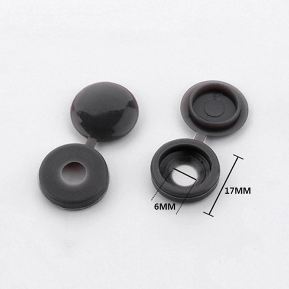 100PCS New Universal Fit Screw Protective Covers Snap Protective DIY Cross Screw Caps Fold Snap Cap Furniture Hardware