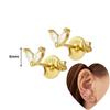 925 Silver Ear Needle White Zircon Butterfly/Water Drop Hoop Earrings Drop Earrings For Women Fashion Wedding Jewelry