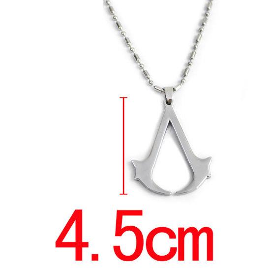 Мужское ожерелье с подвеской-цепочкой и логотипом игры Assassin's Creed Altair, стальная цепочка для косплея