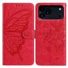 For iPhone 17 Pro Case Butterfly Imprinted Wallet Stand PU Leather Flip Phone Cover with Strap