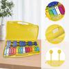 25 Notes Glockenspiel Xylophone Colorful Metal Keys Percussion Rhythm Musical Instrument with 2