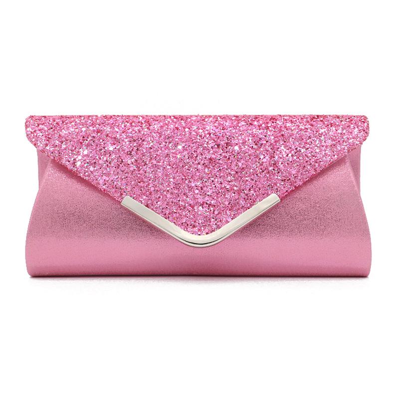 SCIONE Fashionable Dinner PU Sequin Elegance Handbags Catching Bag Clutch Bag Cosmetic Banquet Bag