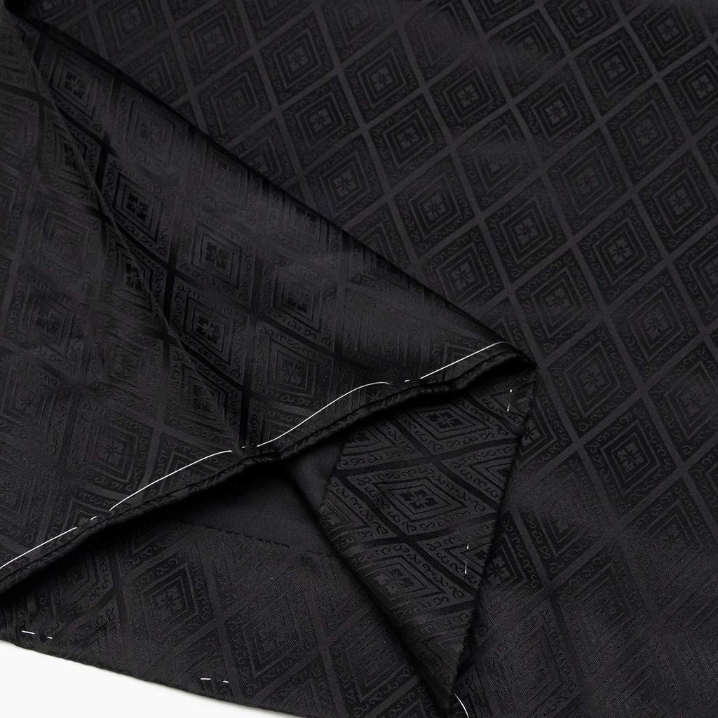 Комплект кимоно, который можно стирать [KYOETSU] Комплект, кимоно, 2 предмета (Длинное кимоно, хаори), Мужской (LL, Черный)