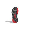 Adidas Fortarun El K Synthetic Leather Fabric Comfortable Durable Low Top Running Shoes Kids Running Shoes Black Red H02728