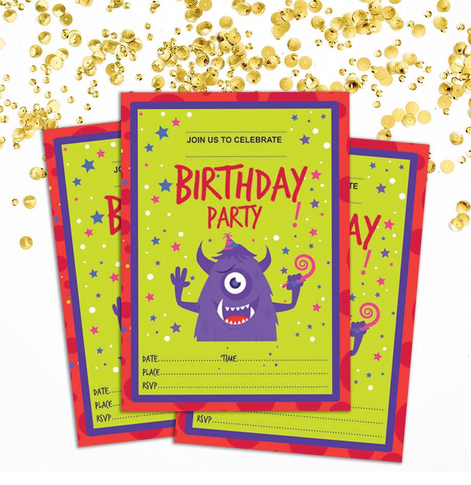 Darling Souvenir Green Birthday Invitation Card 28 шт. Заполните или напишите пустые приглашения для печати Принадлежности для вечеринок 5x7