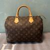 [Б/У] Speedy 30 Элегантная Компактная Модная Сумка для Поездок Классическая Monogram Покрытие Холст с Кожаной Отделкой Сумка-Подушка - Очень Хорошее Состояние #PH53D2